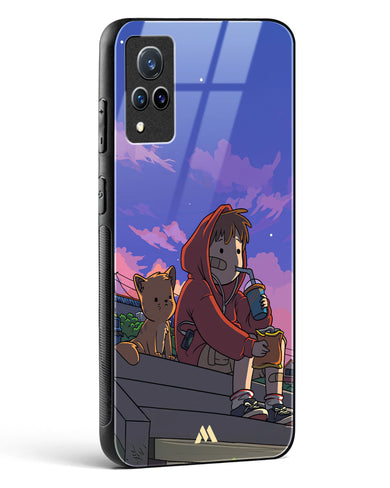 Anime Boy Lo Fi Glass Case Phone Cover (Vivo)