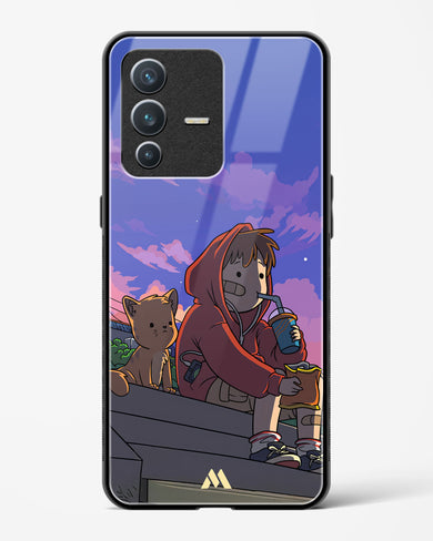 Anime Boy Lo Fi Glass Case Phone Cover (Vivo)