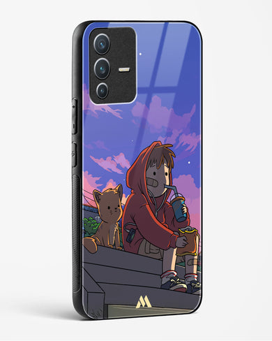 Anime Boy Lo Fi Glass Case Phone Cover (Vivo)