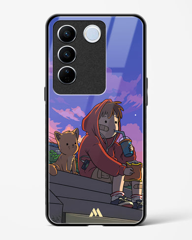 Anime Boy Lo Fi Glass Case Phone Cover (Vivo)