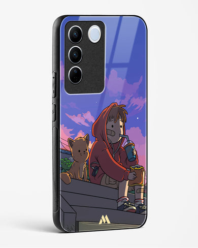 Anime Boy Lo Fi Glass Case Phone Cover (Vivo)