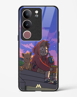 Anime Boy Lo Fi Glass Case Phone Cover (Vivo)