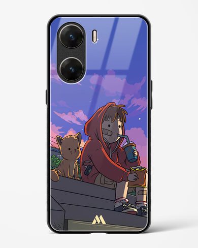 Anime Boy Lo Fi Glass Case Phone Cover (Vivo)