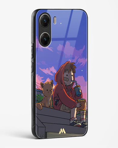 Anime Boy Lo Fi Glass Case Phone Cover (Vivo)