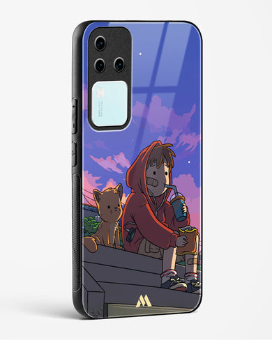 Anime Boy Lo Fi Glass Case Phone Cover (Vivo)