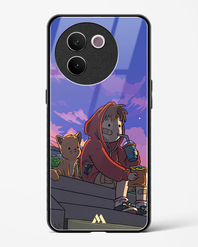 Anime Boy Lo Fi Glass Case Phone Cover (Vivo)