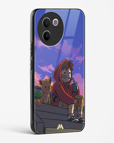 Anime Boy Lo Fi Glass Case Phone Cover (Vivo)