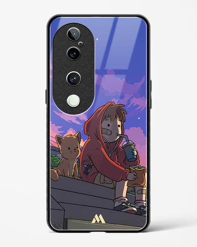 Anime Boy Lo Fi Glass Case Phone Cover (Vivo)