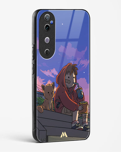 Anime Boy Lo Fi Glass Case Phone Cover (Vivo)