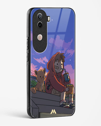 Anime Boy Lo Fi Glass Case Phone Cover (Vivo)