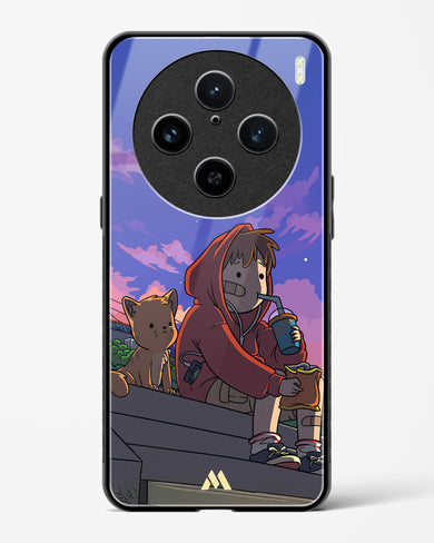 Anime Boy Lo Fi Glass Case Phone Cover (Vivo)