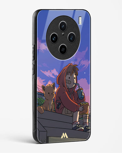 Anime Boy Lo Fi Glass Case Phone Cover (Vivo)