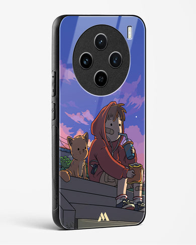 Anime Boy Lo Fi Glass Case Phone Cover (Vivo)