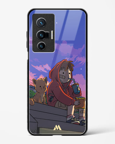 Anime Boy Lo Fi Glass Case Phone Cover (Vivo)