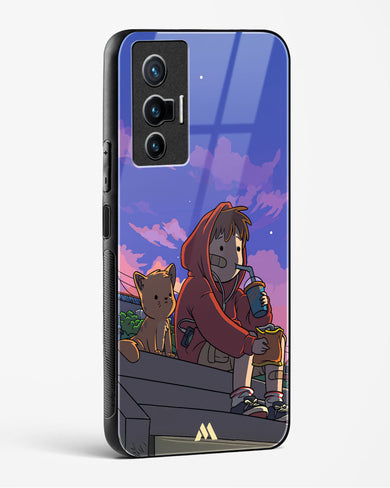 Anime Boy Lo Fi Glass Case Phone Cover (Vivo)