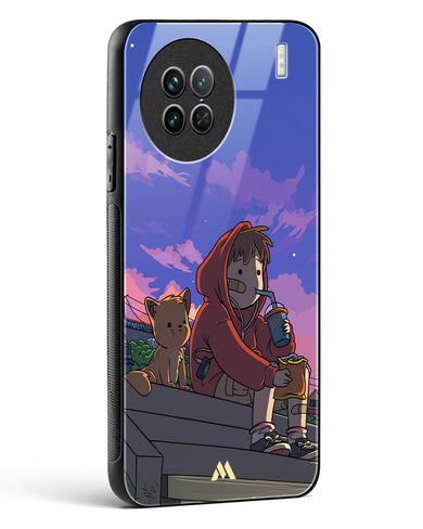 Anime Boy Lo Fi Glass Case Phone Cover (Vivo)