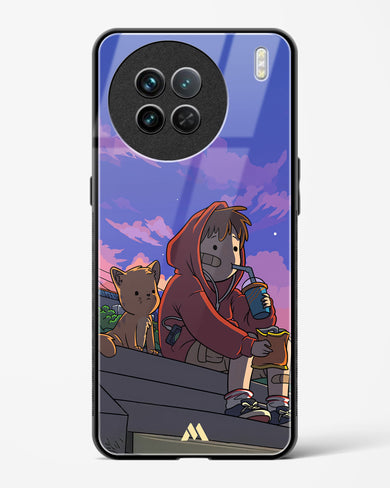 Anime Boy Lo Fi Glass Case Phone Cover (Vivo)