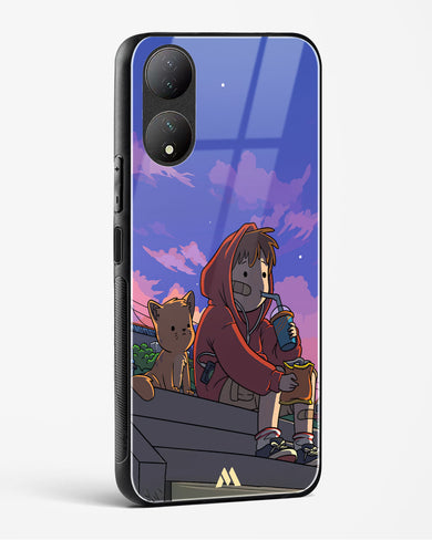 Anime Boy Lo Fi Glass Case Phone Cover (Vivo)