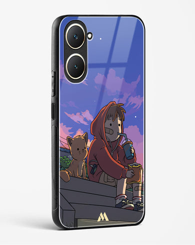 Anime Boy Lo Fi Glass Case Phone Cover (Vivo)