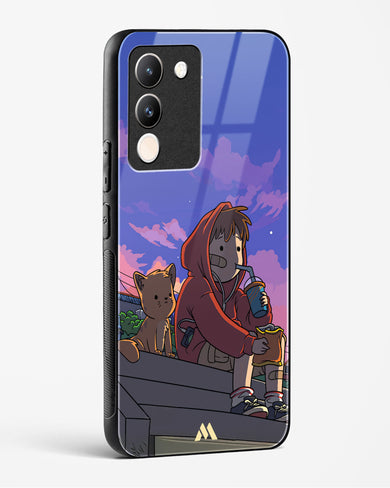 Anime Boy Lo Fi Glass Case Phone Cover (Vivo)