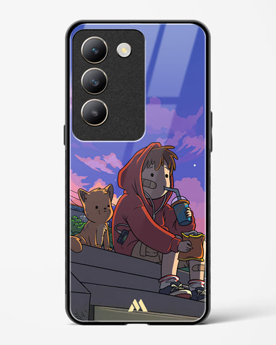 Anime Boy Lo Fi Glass Case Phone Cover (Vivo)