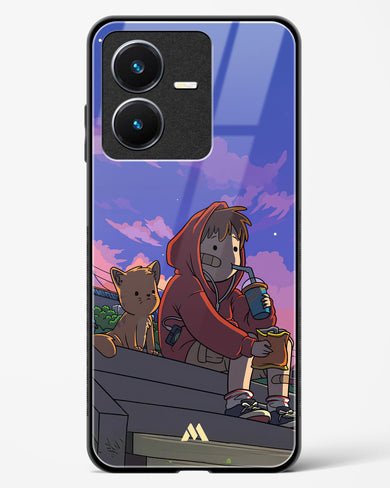 Anime Boy Lo Fi Glass Case Phone Cover (Vivo)