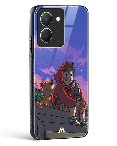 Anime Boy Lo Fi Glass Case Phone Cover (Vivo)