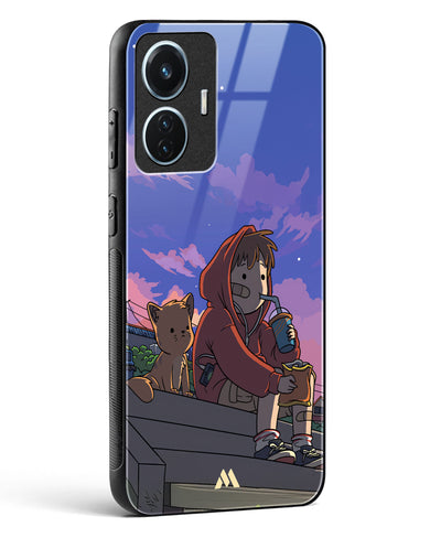 Anime Boy Lo Fi Glass Case Phone Cover (Vivo)
