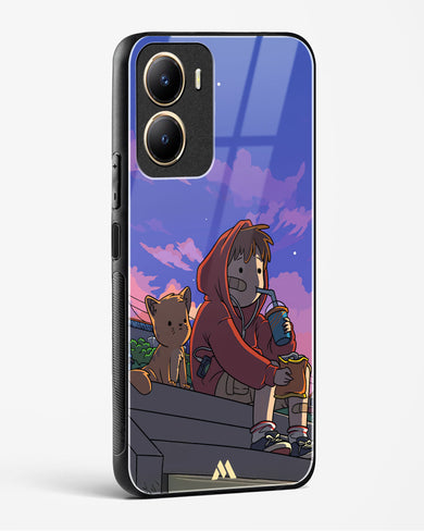 Anime Boy Lo Fi Glass Case Phone Cover (Vivo)