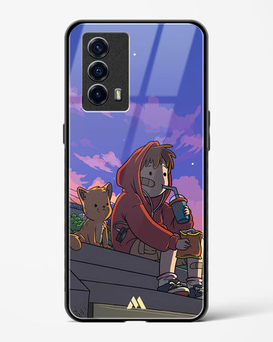 Anime Boy Lo Fi Glass Case Phone Cover (Vivo)