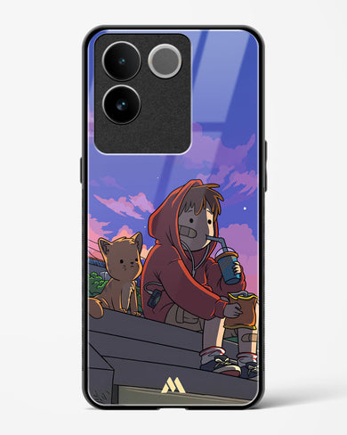 Anime Boy Lo Fi Glass Case Phone Cover (Vivo)