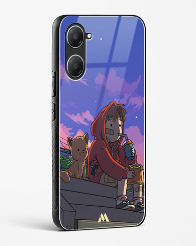 Anime Boy Lo Fi Glass Case Phone Cover (Vivo)