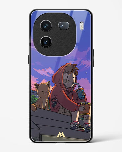 Anime Boy Lo Fi Glass Case Phone Cover (Vivo)