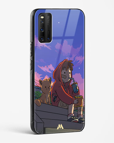 Anime Boy Lo Fi Glass Case Phone Cover (Vivo)