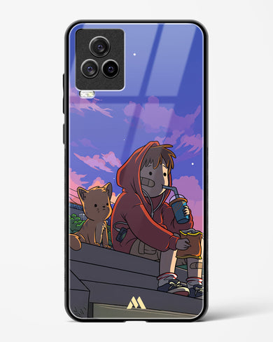 Anime Boy Lo Fi Glass Case Phone Cover (Vivo)