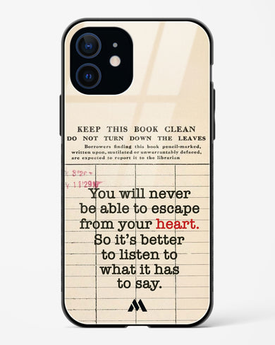 Listen to your Heart Glass Case Phone Cover (Apple)