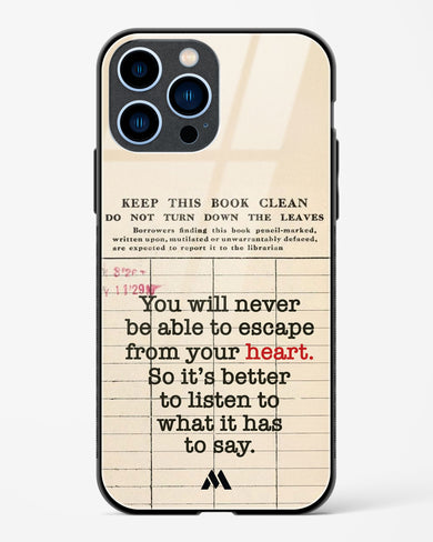 Listen to your Heart Glass Case Phone Cover (Apple)