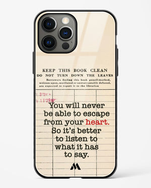 Listen to your Heart Glass Case Phone Cover (Apple)