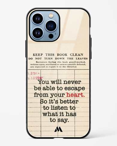 Listen to your Heart Glass Case Phone Cover (Apple)