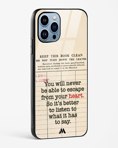 Listen to your Heart Glass Case Phone Cover (Apple)