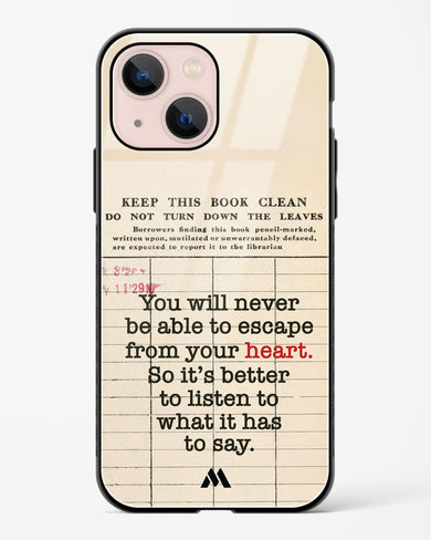 Listen to your Heart Glass Case Phone Cover (Apple)