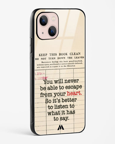 Listen to your Heart Glass Case Phone Cover (Apple)