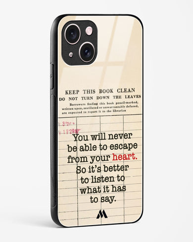 Listen to your Heart Glass Case Phone Cover (Apple)