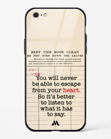 Listen to your Heart Glass Case Phone Cover (Apple)