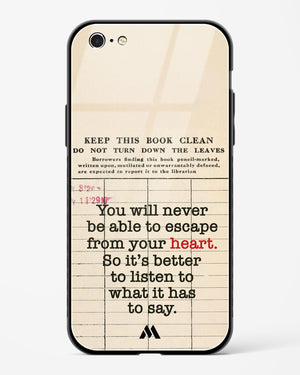 Listen to your Heart Glass Case Phone Cover (Apple)