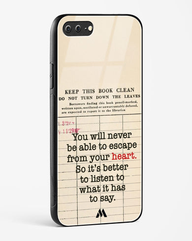 Listen to your Heart Glass Case Phone Cover (Apple)