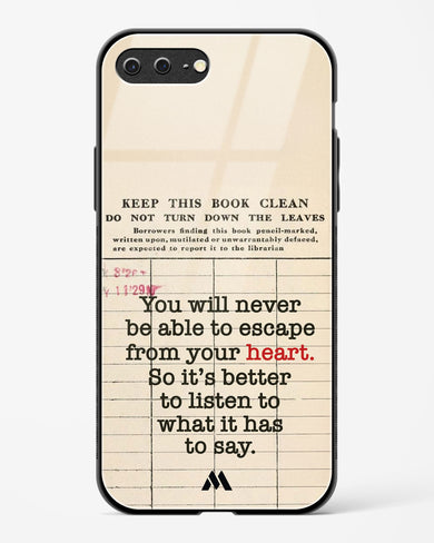 Listen to your Heart Glass Case Phone Cover (Apple)