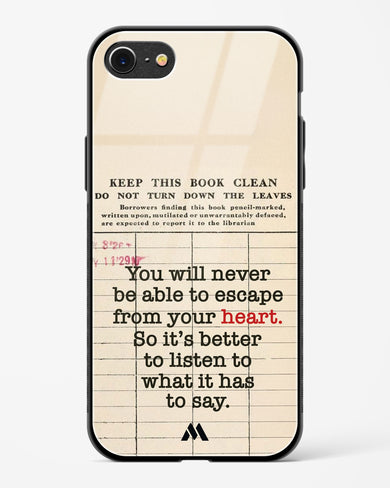 Listen to your Heart Glass Case Phone Cover (Apple)