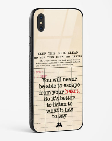 Listen to your Heart Glass Case Phone Cover (Apple)