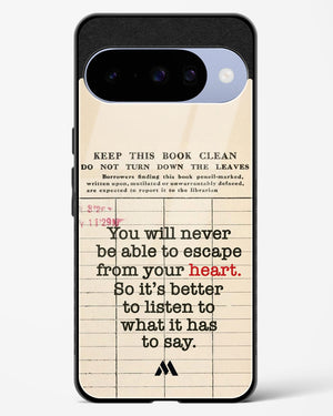 Listen to your Heart Glass Case Phone Cover (Google)